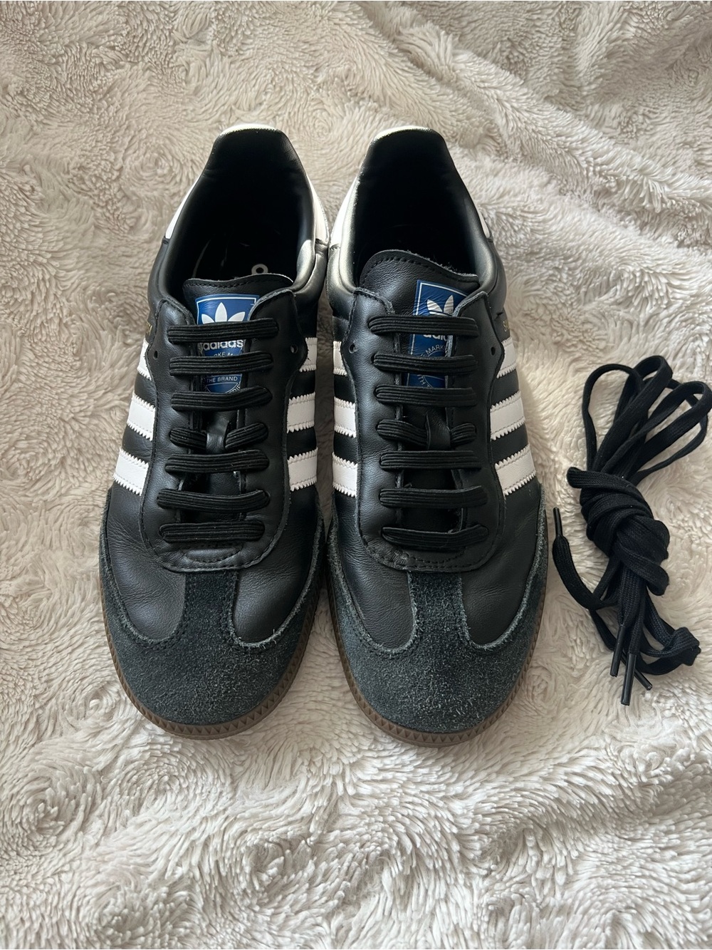 adidas Originals Men's Samba OG Sneaker Black/White/Gum 8